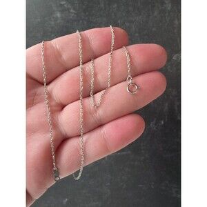 925 Sterling Silver Chain Necklace Vintage